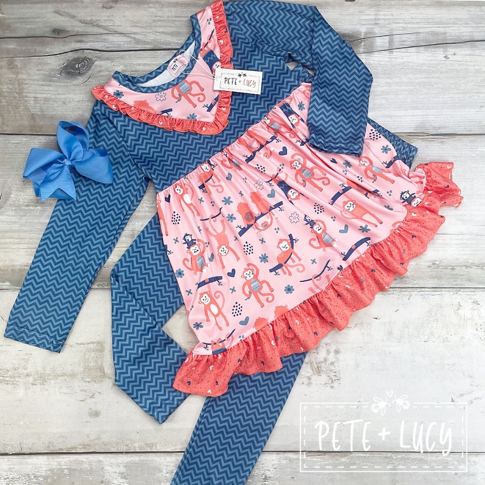 Monkeying Around Pants Set